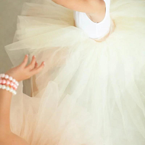 Юбка рок-н-ролл Ratatam "Vanilla", ванильная, 4-8 лет